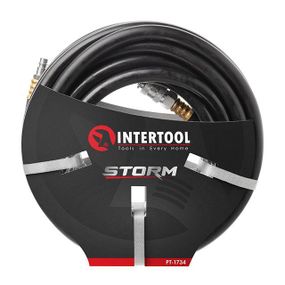 Шланг гумовий повітряний армований STORM, 20 атм, 10 м, 10*17 мм INTERTOOL PT-1734