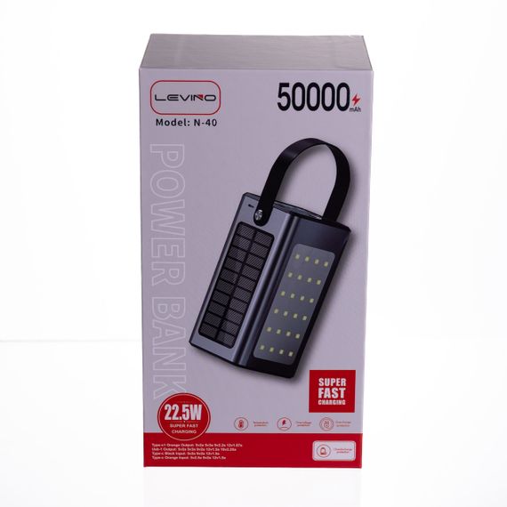 Повербанк зі швидким заряджанням і сонячною батареєю 50000 mAh HP-N40 | Зображення 8