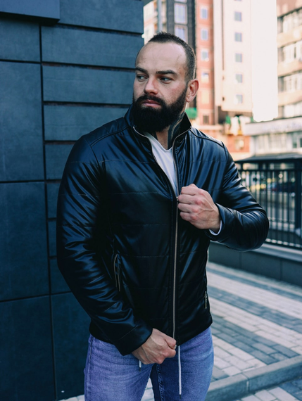 Кожанка чёрный S M | Зображення 1