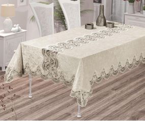 Скатертина Ayova 160x350 Oyku капучіно