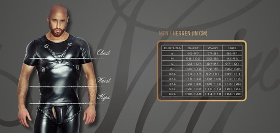 Штани чоловічі , вініл H059 Noir Handmade, чорний,  XL | Зображення 3