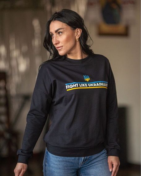 Світшот жіночий "Family look" Носи своє 52 Синій (p-8462-101264) | Зображення 7