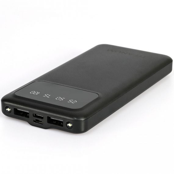 Повербанк 10000mAh TITANUM OL21 Black з ліхтариком (TPB-OL21-B) | Зображення 2