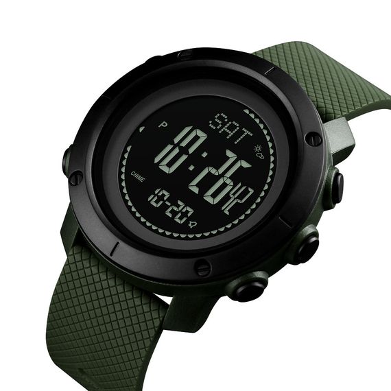 Skmei 1427AG Army Green + Compass | Зображення 1