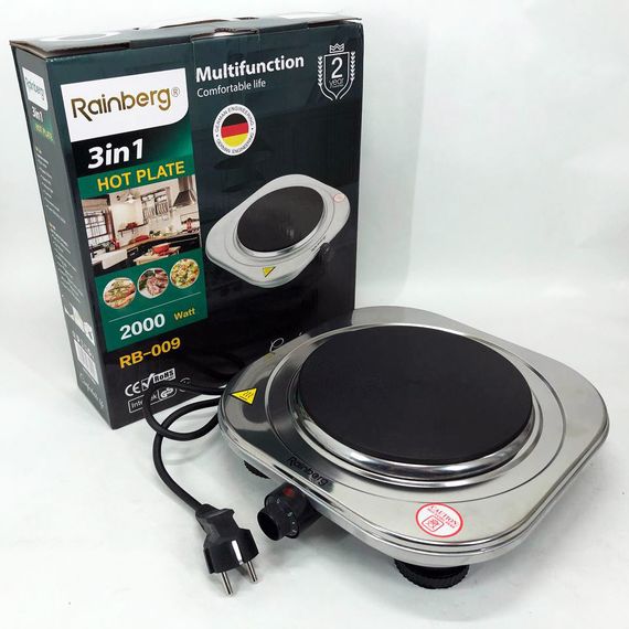 Настільна електроплита, Дискова плита для дому, Електричні плити кухонні, Плита переносна для дому KU-12