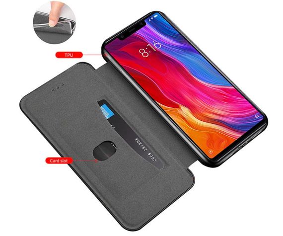 Чохол-книжка Primolux Besus для смартфона Xiaomi Mi 8 SE - Black | Зображення 1