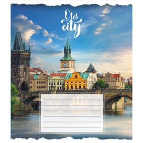 Зошит загальний "Старе місто" 096-630039K-5 в клітинку, 96 аркушів