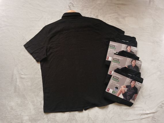 Мужская льняная рубашка с коротким рукавом XL | Зображення 1