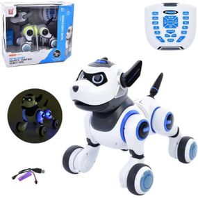 Собака на радіокеруванні інтерактивний G 55 Білий з блакитним