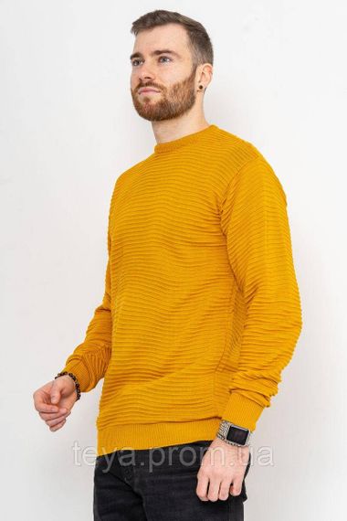 Светр чоловічий колір гірчичний розмір XL FA_003910 | Зображення 2