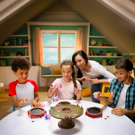 Настольная игра "Хрюшки - попрыгушки" FGS63 на украинском языке | Зображення 2