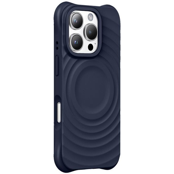 Чохол TPU Orbit with Magnetic Fit для Apple iPhone 16 Pro (6.3") Dark Blue