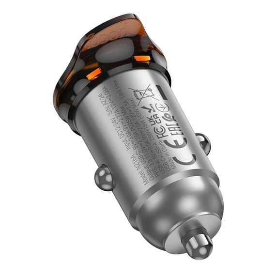 Автозарядний пристрій Hoco NZ16A 1USB-C/1USB QC/PD43W | Зображення 5