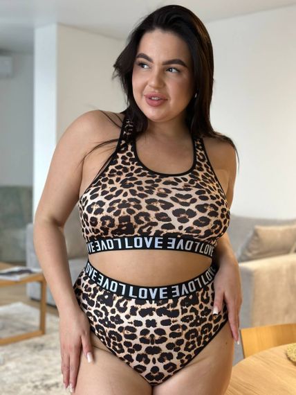 Леопардовий комплект для дівчат plus size | Зображення 8