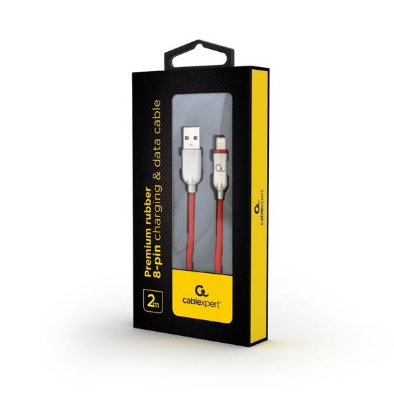 Кабель Cablexpert CC-USB2R-AMLM-2M-R, USB 2.0 А-папа/Lightning, 2.0 м. | Зображення 1