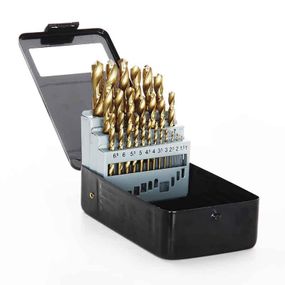 Набір свердел для металу Р6М5 титан метал бокс 1,0-13,0 мм 25 шт. APRO 8102091