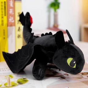 Мягкая игрушка на машину Дракон Беззубик с креплением на поверхность и для подвешивания / Плюшевая игрушка