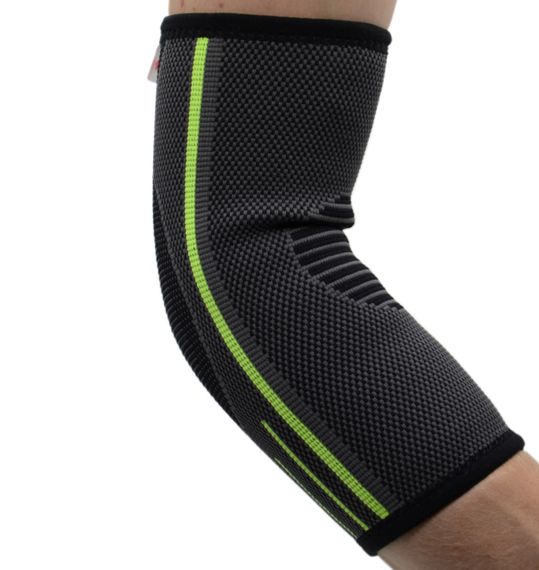 Компресійний налокітник MadMax MFA-283 3D Compressive elbow support Dark grey/Neon green M | Зображення 5