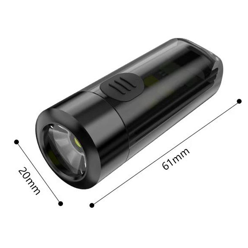 Світлодіодний ліхтарик брелок маячок S2 XPG+SMD RGB, АКБ, карабін, ЗП Type-C | Зображення 3