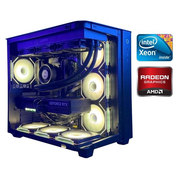 Ігровий ПК GAMING PC Tower / Intel Xeon E5-2630 v4 (10 (20) ядер по 2.2 - 3.1 GHz) / 16 GB DDR4 / 500 GB SSD / AMD Radeon RX 580, 8 GB GDDR5, 256-bit б/в