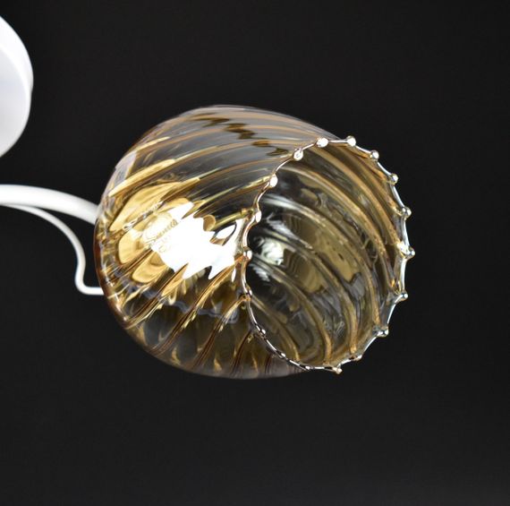 Люстра стельова на 3 лампочки 25826 Білий 23х50х50 см. | Зображення 1