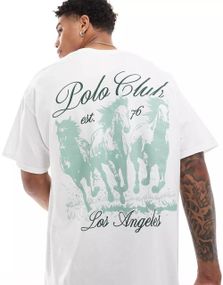 Футболка мужская с принтом повседневная S Белая