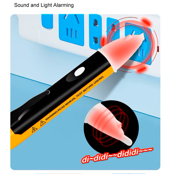 Безконтактный тестер-индикатор напряжения AC Voltage Detector HAOYUE MS8905 | Зображення 3