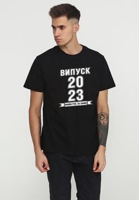 Футболка чоловіча чорна з принтом "Майбутнє за нами", 2XL