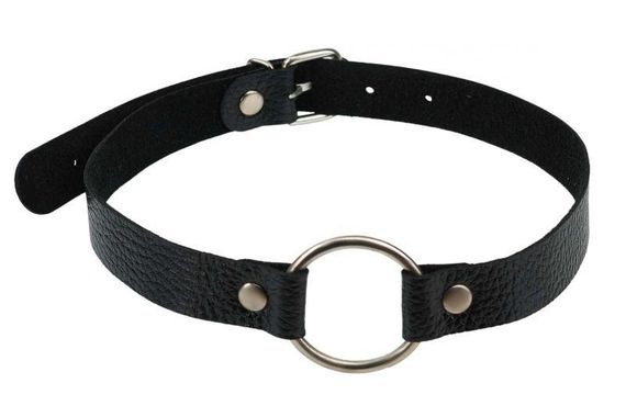 Кляп Leather O-Ring Gag Black Sex Aura