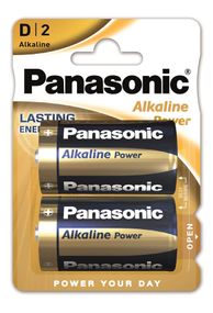 Батарейка Panasonic ALKALINE POWER щелочная D(LR20) блистер, 2 шт. (LR20REB/2BP)