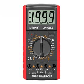 Мультиметр ANENG AN9205A, вимірювання: V, A, R, F, функція hFE