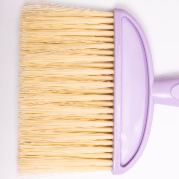 Щітка з совком для підлоги та твердих поверхонь, міцний пластиковий набір із щільним приляганням Фіолетова HP-35015-34V | Зображення 1