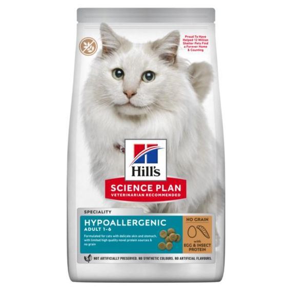 Hill’s SP Adult Hypoallergenic Сухий беззерновий корм для дорослих котів із чутливістю до певних компонентів