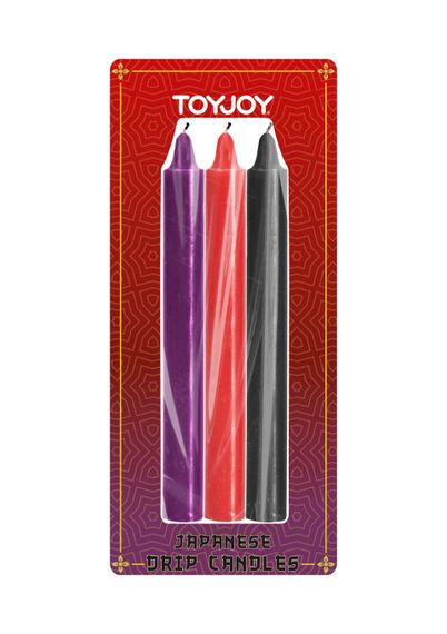 Свічки для БДСМ низькотемпературні TOYJOY Japanese Drip Candles, 3 шт. | Зображення 1