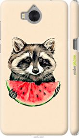 Чохол на Huawei Y5 2017 Єнотик з кавуном "4605m-992-2448"