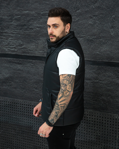 Жилетка дутая чёрный S L | Зображення 5