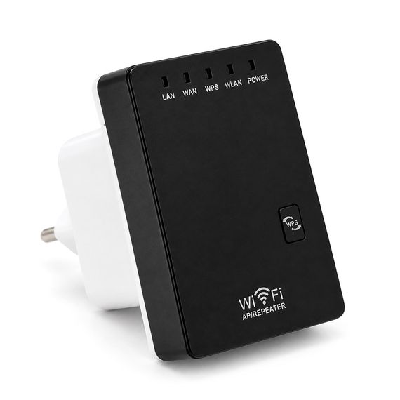 Підсилювач WiFi сигналу з вбудованою антеною LV-WR02, живлення 220V, 300Mbps