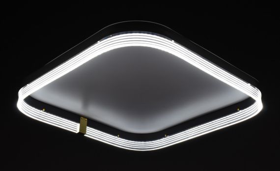 Люстра світлодіодна стельова LED світильник для квартири на стелю лед 27891 Білий 8х50х50 см. | Зображення 1