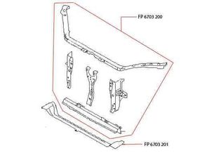 Передняя панель Subaru Impreza 07-12 (FPS) комплект 53010FG0009P