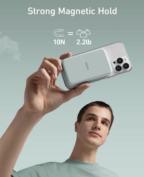 Зовнішній акумулятор Anker 621 Magnetic 5000mAh Green | Зображення 3