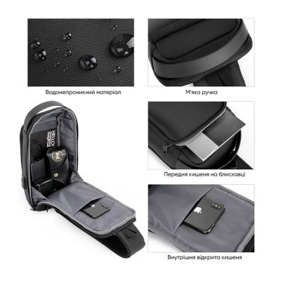 Рюкзак для ноутбука Porto 10&quot; RNC-4043 Black (RNC-4043BK) | Зображення 4