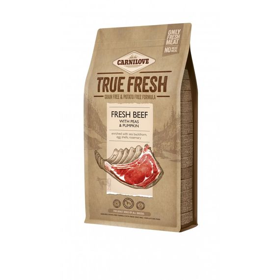 Корм сухий Carnilove True Fresh Beef for Adult dogs для дорослих собак усіх порід з яловичиною 1,4 кг