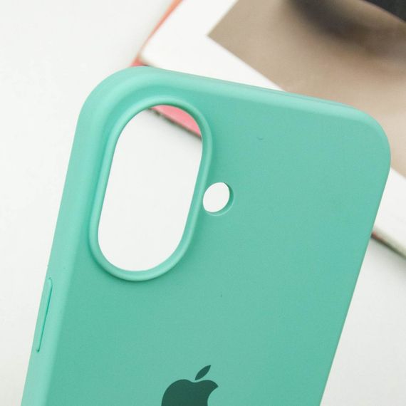 Чохол Silicone Case Full Protective (AA) для Apple iPhone 16 Plus (6.7") Бірюзовий / Marine Green | Зображення 4