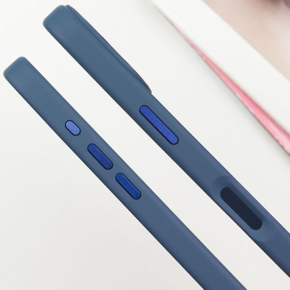 TPU чехол Bonbon Metal Style with MagSafe для Apple iPhone 16 (6.1") Синий / Cosmos Blue | Зображення 3