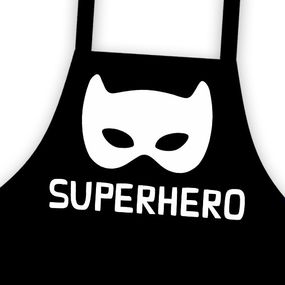 Фартук подростковый с надписью Superhero (супергерой) 64х44 см (FRTD_20M003)