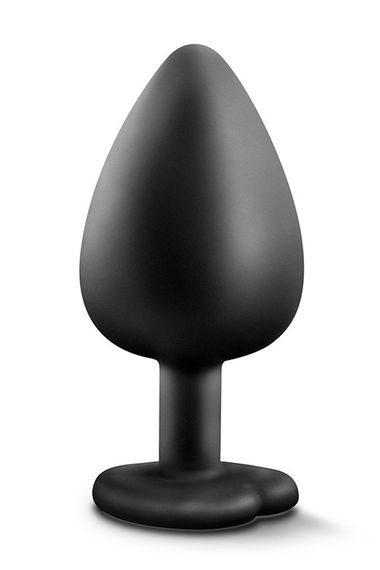 Анальна пробка з каменем Blush TEMPTASIA BLING PLUG large BLACK, Черный | Зображення 3