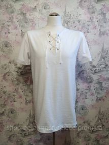 Рубашка — футболка мужская трикотажная белый 72