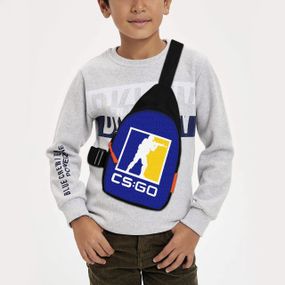 Сумка через плече дитяча CS GO/ Counter-Strike 29х17 см сумка слінг для хлопчика (01934)