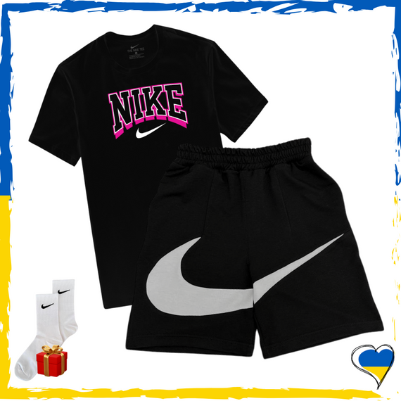 Комплект шорти Nike Big Swoosh та футболка Nike. Комплект Найк Біг Свуш XS/S