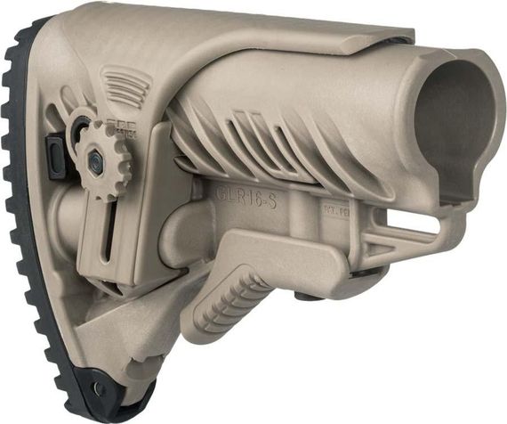 Приклад FAB Defense GLR-16 CP з регульованою щокою для AR-15/АК Приклад ар Приклад для ак 74